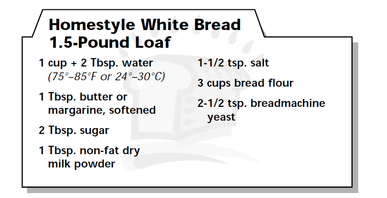 Sunbeam 5890 Bread Maker User Manual With Recipes Sunbeam 5890 Bread Maker User Manual With Recipes-5