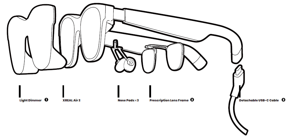 XREAL Air 2 AR Glasses Quick Start Guide-2