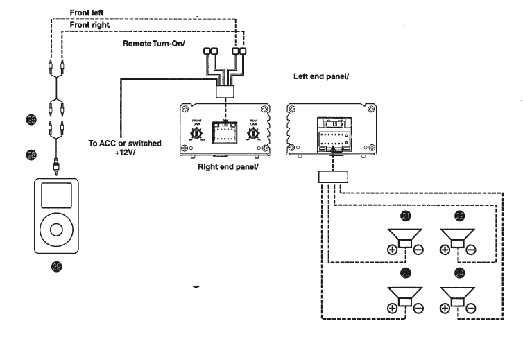 Alpine KTP 445U 4-Channel Power Amplifier 12