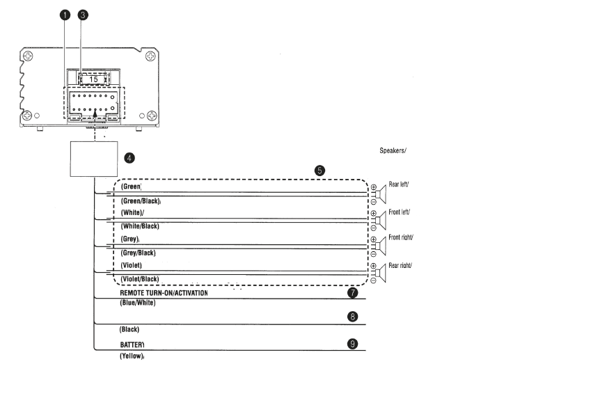 Alpine KTP 445U 4-Channel Power Amplifier Manual Alpine KTP 445U 4-Channel Power Amplifier 3