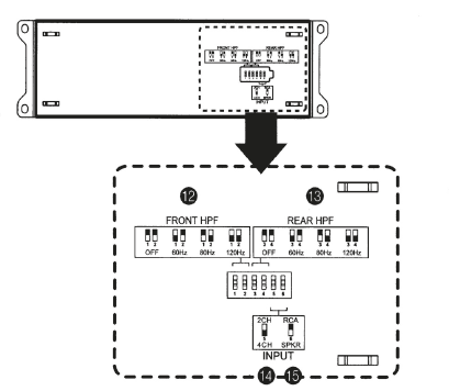 Alpine KTP 445U 4-Channel Power Amplifier 5