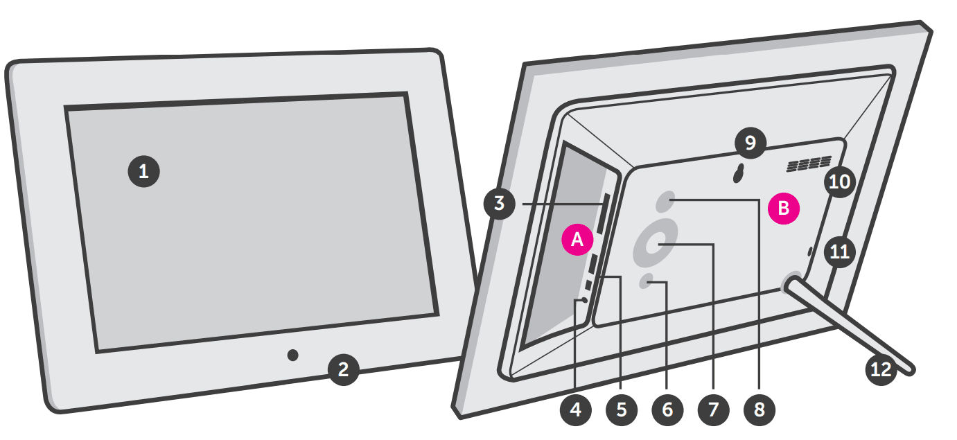 Aluratek 8-inch WiFi Digital Photo Frame 2