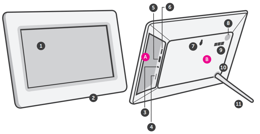 Aluratek Digital Touchscreen Photo Frames 1