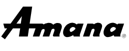 Amana NED4655EW Front Load Electric Dryer User Manual Amana logo