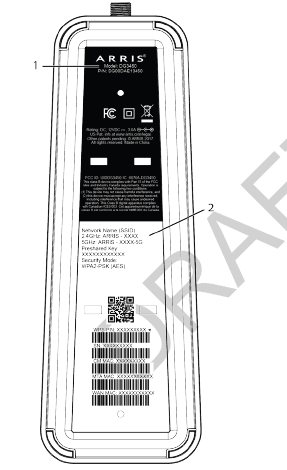 Arris Touchstone DG3450 Docsis 3.1 Wireless Modem User Manual-1
