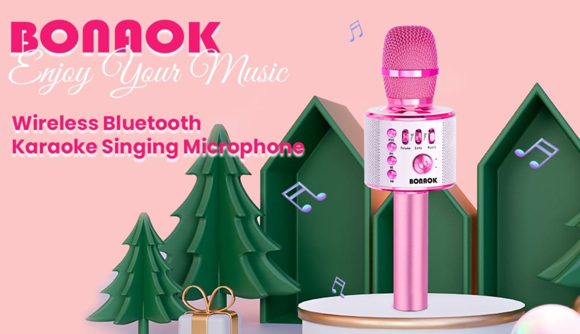 BONAOK 3-in-1 Q37 Wireless Bluetooth Karaoke Microphone Manual