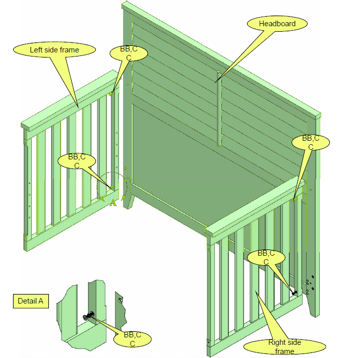 Bassett 5525 0521 Convertible Crib Assembly Instructions ManualsLibraryy