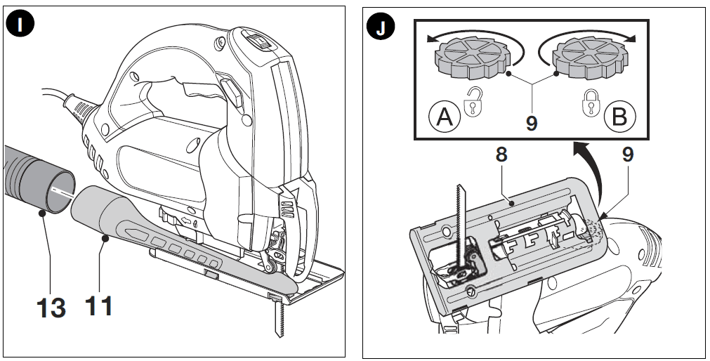 Black and Decker JS500 Variable Speed Jigsaws Instruction Manual Black and Decker JS500 Variable Speed Jigsaws-8