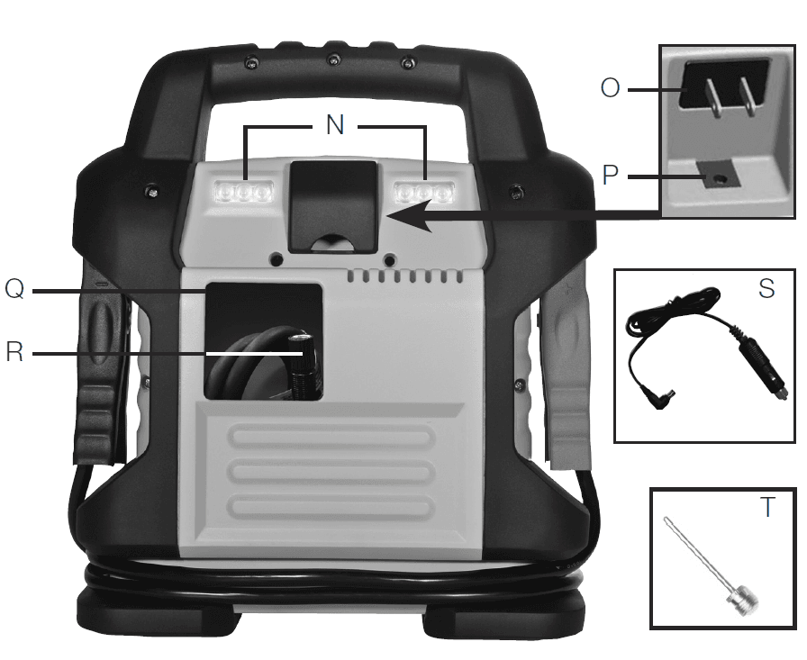 DeWALT DXAEJ14 Jump Starter with Digital Compressor User Manual-2