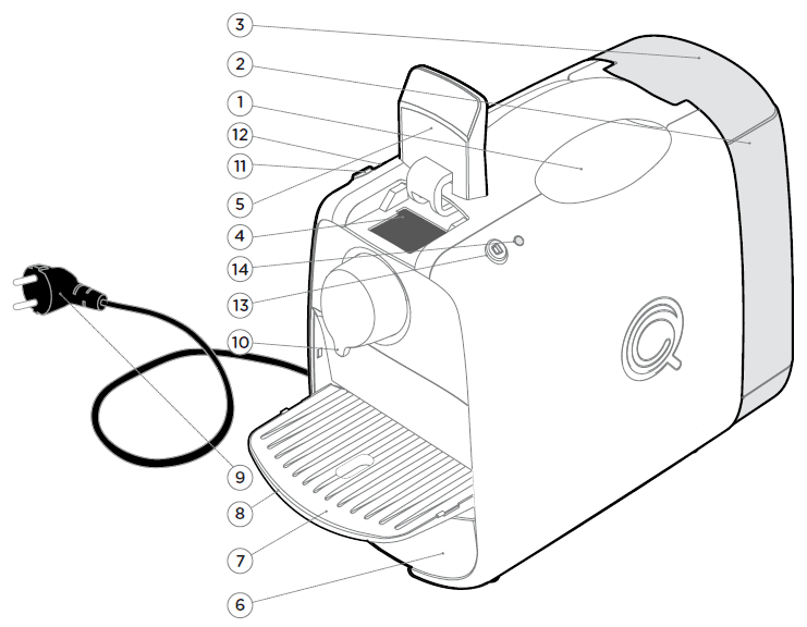 Delta Q Qosmo Portable Espresso Coffee Maker Instructions Manual-1