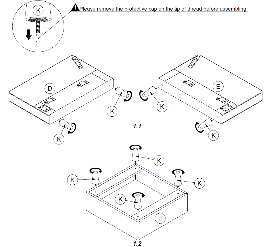 Dorel Home Products 2489429LO Sectional Sofa Instruction Manual-3