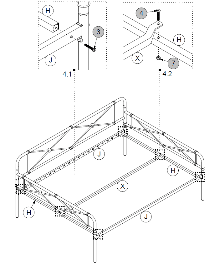 Dorel Home Products DA4056029 Metal Daybed-10