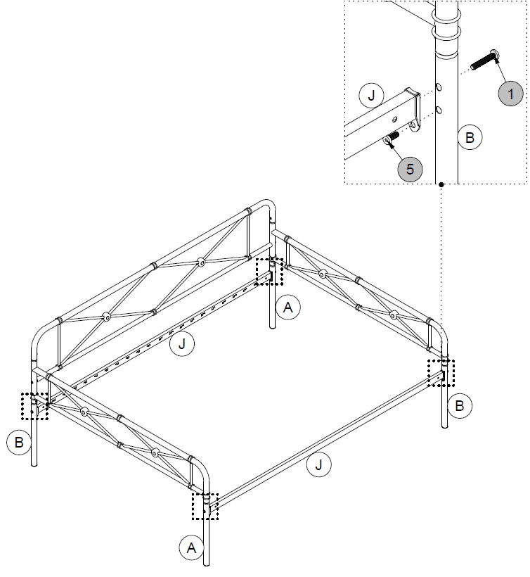Dorel Home Products DA4056029 Metal Daybed-8