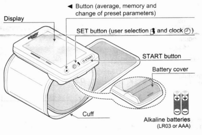 Equate BP-6500 Wrist Blood Pressure Monitor 6