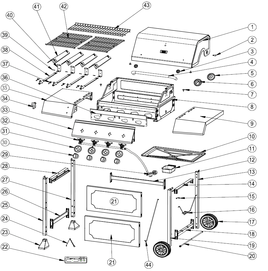 Expert Grill BG2824BP Outdoor 4 Burner Gas Grill Manual Expert Grill BG2824BP Outdoor 4 Burner Gas Grill Manual-1
