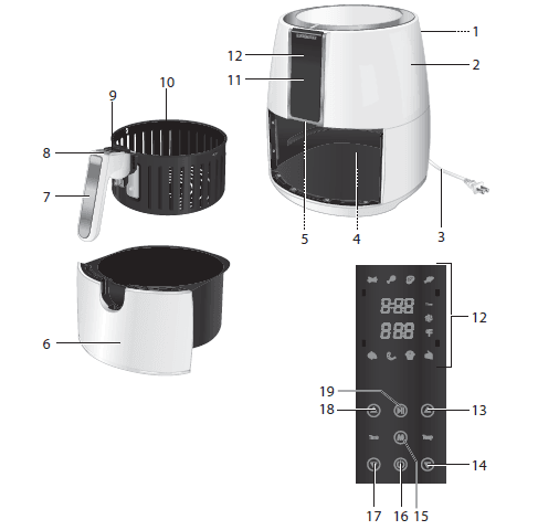 Farberware FW-AF Compact Oil-Less Fryer Manual-1