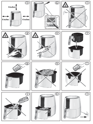 Farberware FW-AF Compact Oil-Less Fryer Manual-2