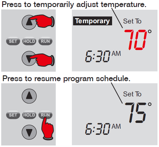 Honeywell PRO TH4000 Series TH4210D1005 Thermostat -11