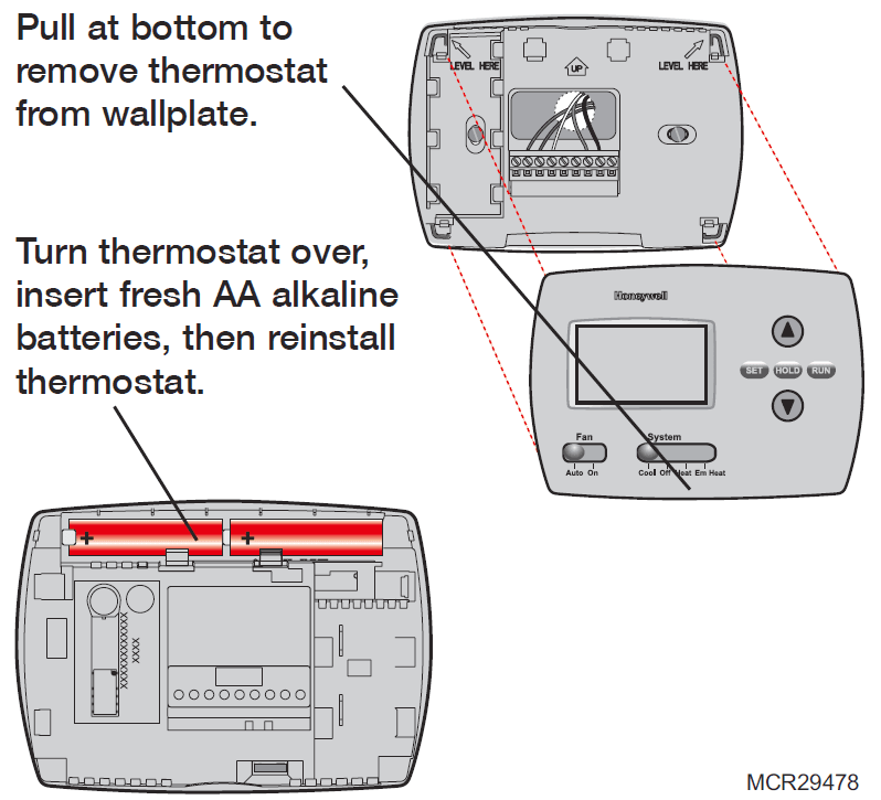 Honeywell PRO TH4000 Series TH4210D1005 Thermostat -14