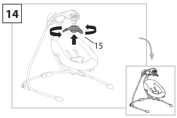 Ingenuity InLighten Landry the Lion 5-Speed Baby Swing Manual Ingenuity InLighten Landry the Lion 5-Speed Baby Swing-16