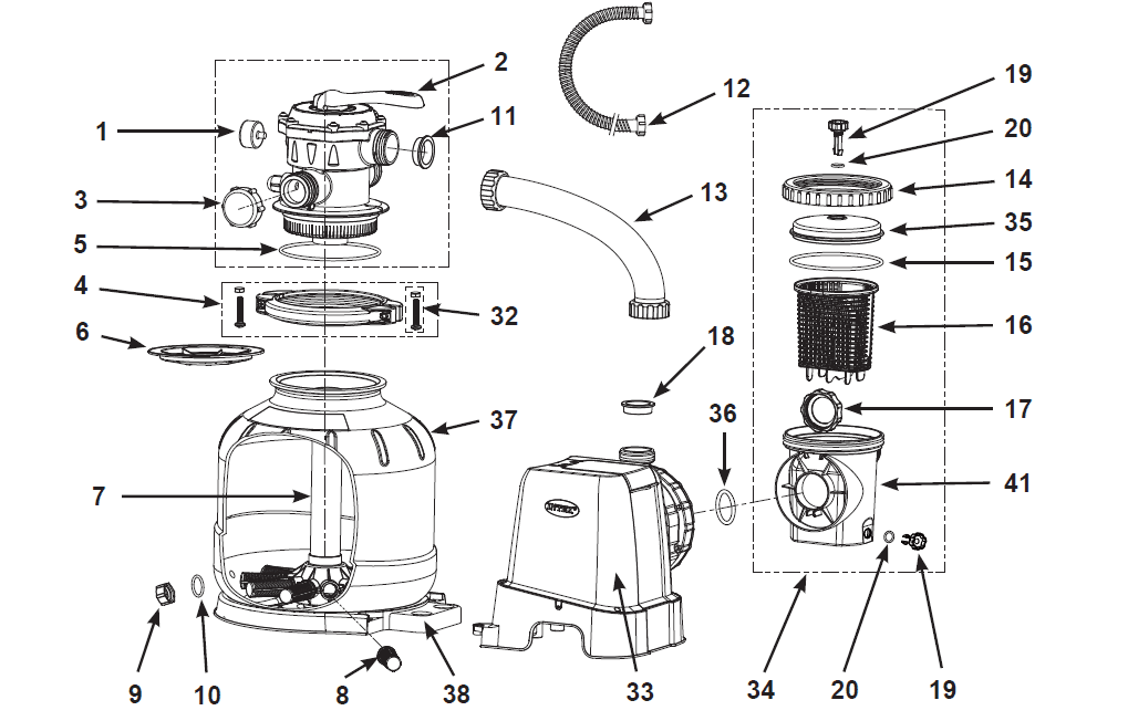 Intex SF80110-2 Krystal Clear Sand Filter Pump 1