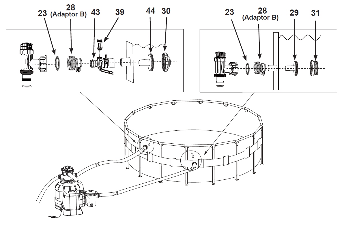 Intex SF80110-2 Krystal Clear Sand Filter Pump 24