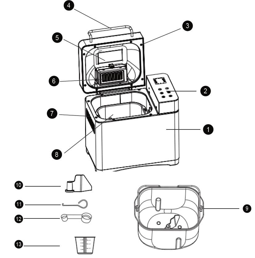 KBS MBF-010 Bread Maker User Guide and Recipes KBS MBF-010 Bread Maker User Guide and Recipes-1