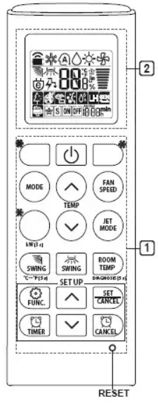 LG AC Remote Control User Manual-1