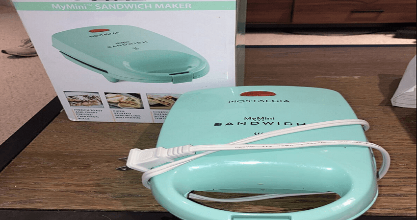 Nostalgia MyMini Personal Sandwich Maker Instructions Manual