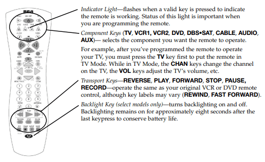 RCA RCU800 Universal Remote Codes 3