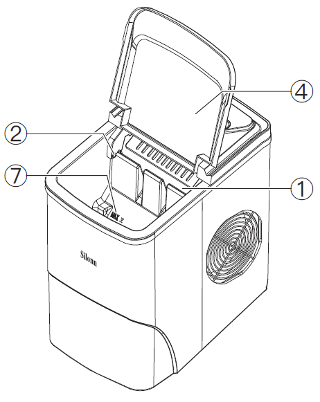 Silonn SLIM01 24Hrs Automatic Ice Maker User Manual-1