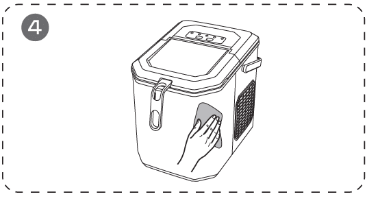 Silonn SLIM21B Countertop Bullet Ice Maker Manual-11