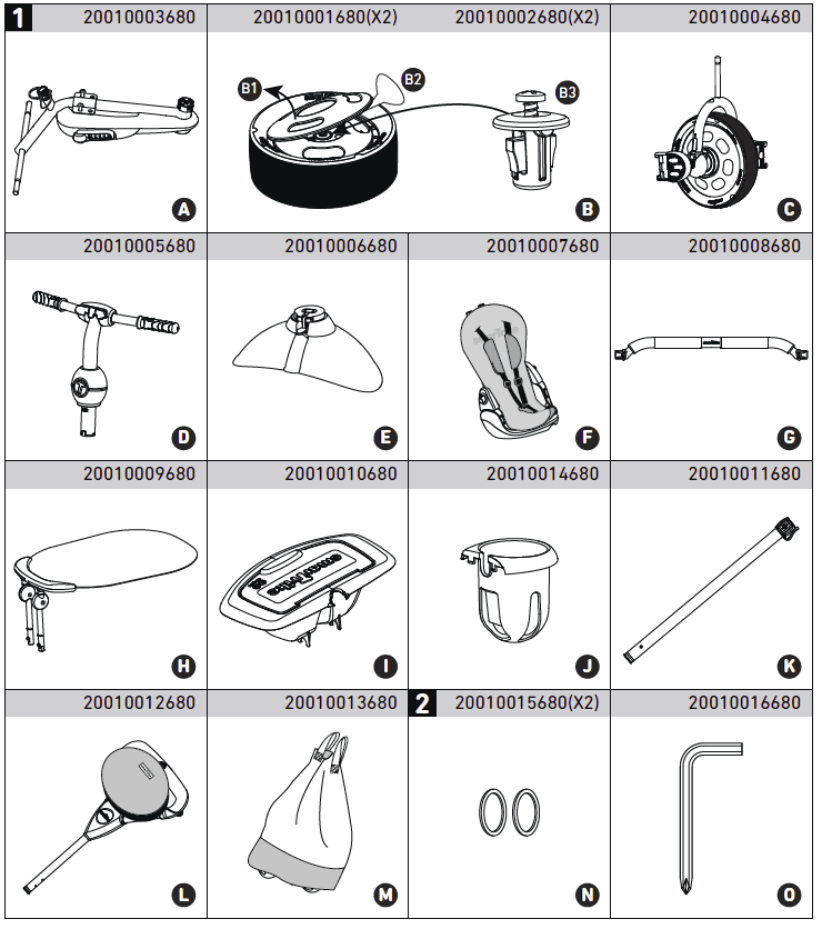 SmarTrike 5 in 1 Sport Todller Stroller Assembly Manual-1