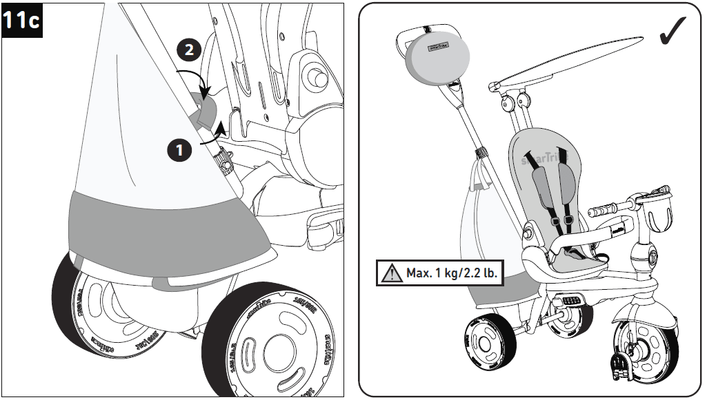 SmarTrike 5 in 1 Sport Todller Stroller Assembly Manual-23