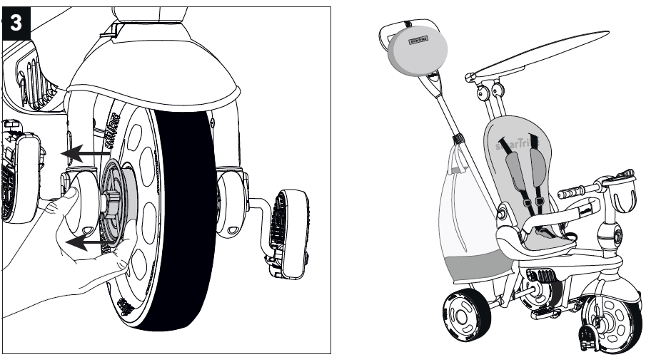 SmarTrike 5 in 1 Sport Todller Stroller Assembly Manual-26