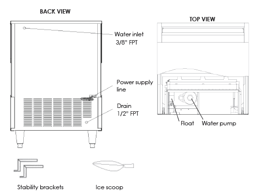 UniFlow Maxx Ice UIM225NB Ice Cube Machine Instruction Manual-2