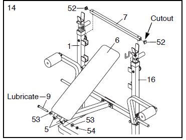 Weider 148 Home Gym Weight Bench User Manual-16