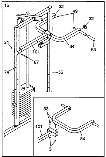 Weider Pro 9645 Home Gym User Manual-15