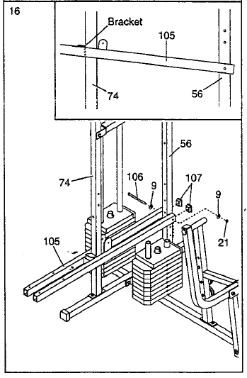 Weider Pro 9645 Home Gym User Manual-16