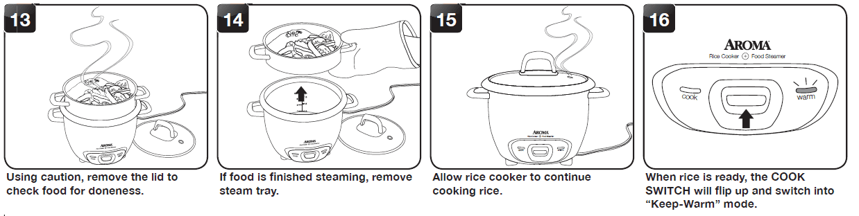 Aroma ARC-743-1NG Rice Cooker Instruction Manual-11