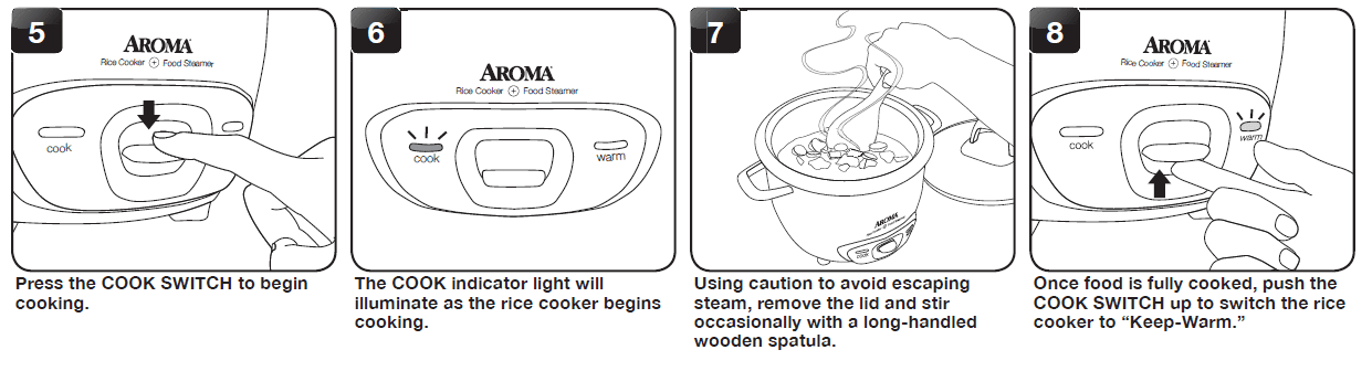 Aroma ARC-743-1NG Rice Cooker Instruction Manual-16