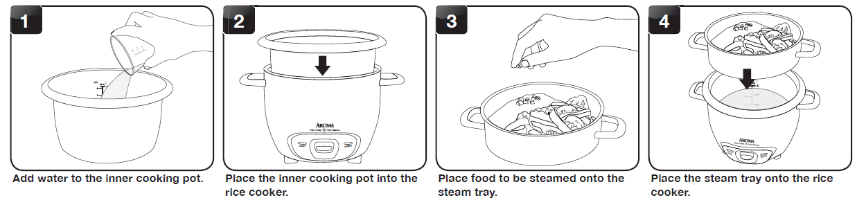 Aroma ARC-743-1NG Rice Cooker Instruction Manual-7