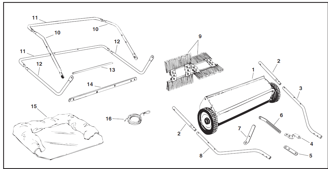 Craftsman 486242211 High-Speed Lawn Sweeper-2