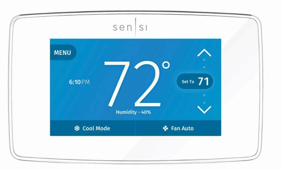 Emerson Sensi Touch Smart Thermostat User Manual Emerson Sensi Touch Smart Thermostat product image