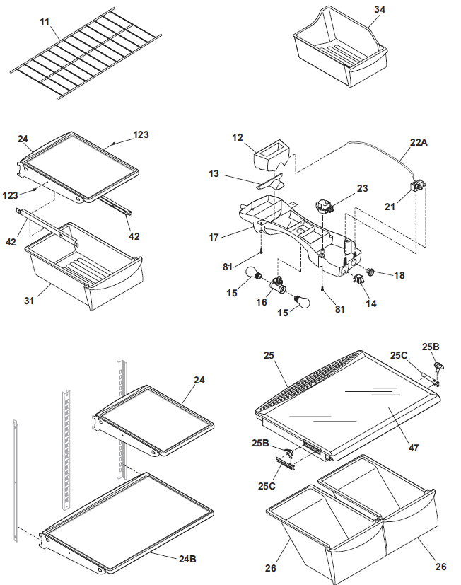 Frigidaire R134a Top-Mount Refrigerator with Ice Maker Parts Catalog Frigidaire R134a Top-Mount Refrigerator with Ice Maker Parts-4
