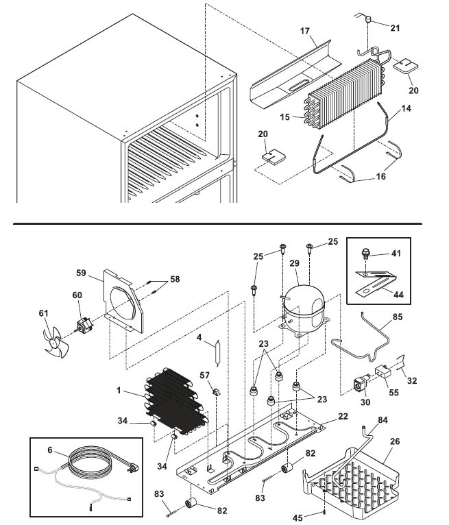 Frigidaire R134a Top-Mount Refrigerator with Ice Maker Parts Catalog Frigidaire R134a Top-Mount Refrigerator with Ice Maker Parts-6
