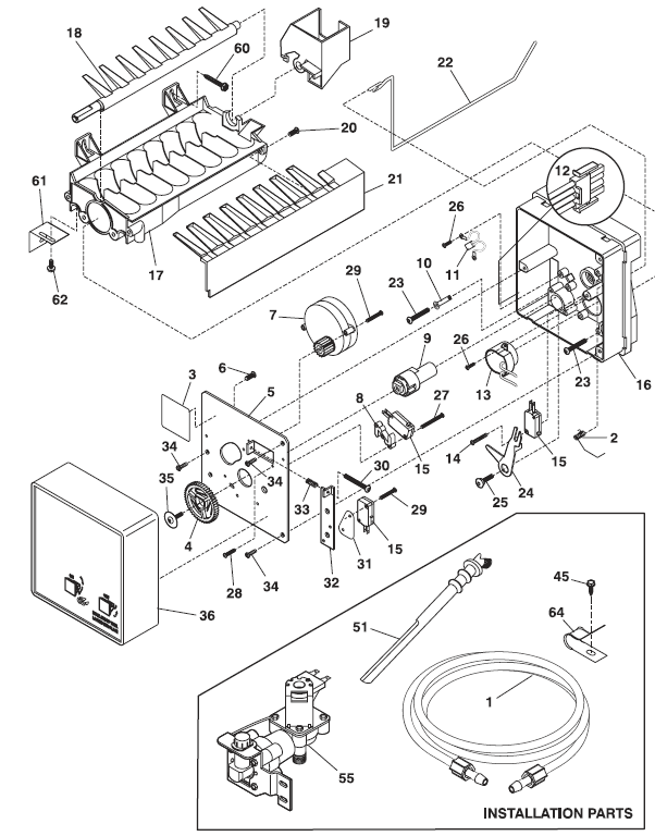 Frigidaire R134a Top-Mount Refrigerator with Ice Maker Parts Catalog Frigidaire R134a Top-Mount Refrigerator with Ice Maker Parts-8