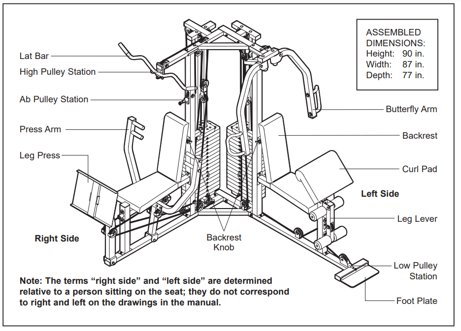 Golds Gym XR66 GGSY69530 Home Gym System 1