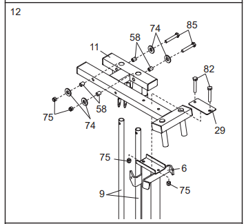 Golds Gym XR66 GGSY69530 Home Gym System 14