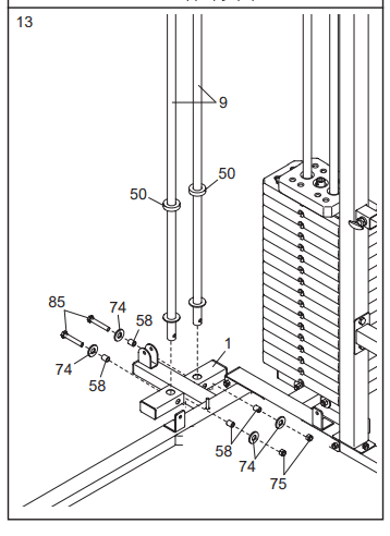 Golds Gym XR66 GGSY69530 Home Gym System 15